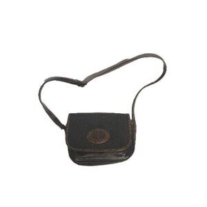 Express RTD shoulder vintage‎ leather handbag two tone black/brown